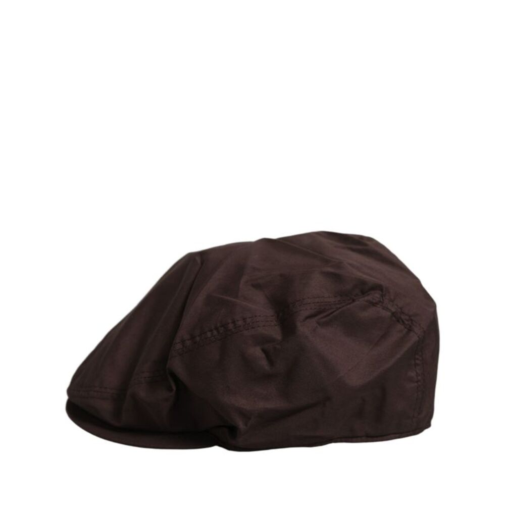 Dolce & Gabbana Men Brown Cotton Newsboy Capello Cabbie Men's Hat